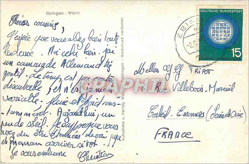 CPM Ebingen Wurtt  — Rückseite
