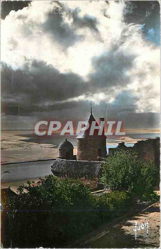 CPM Le Mont Saint Michel Manche Les Remparts Cote Ouest 