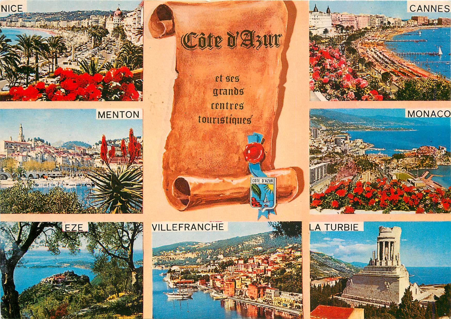 CPM Cote d'Azur French Riviera Les grands centres touristiques 