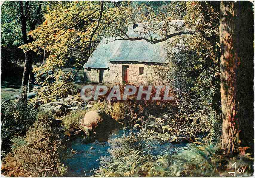 CPM La Bretagne en Couleur Petit moulin sur une riviere bretonne 