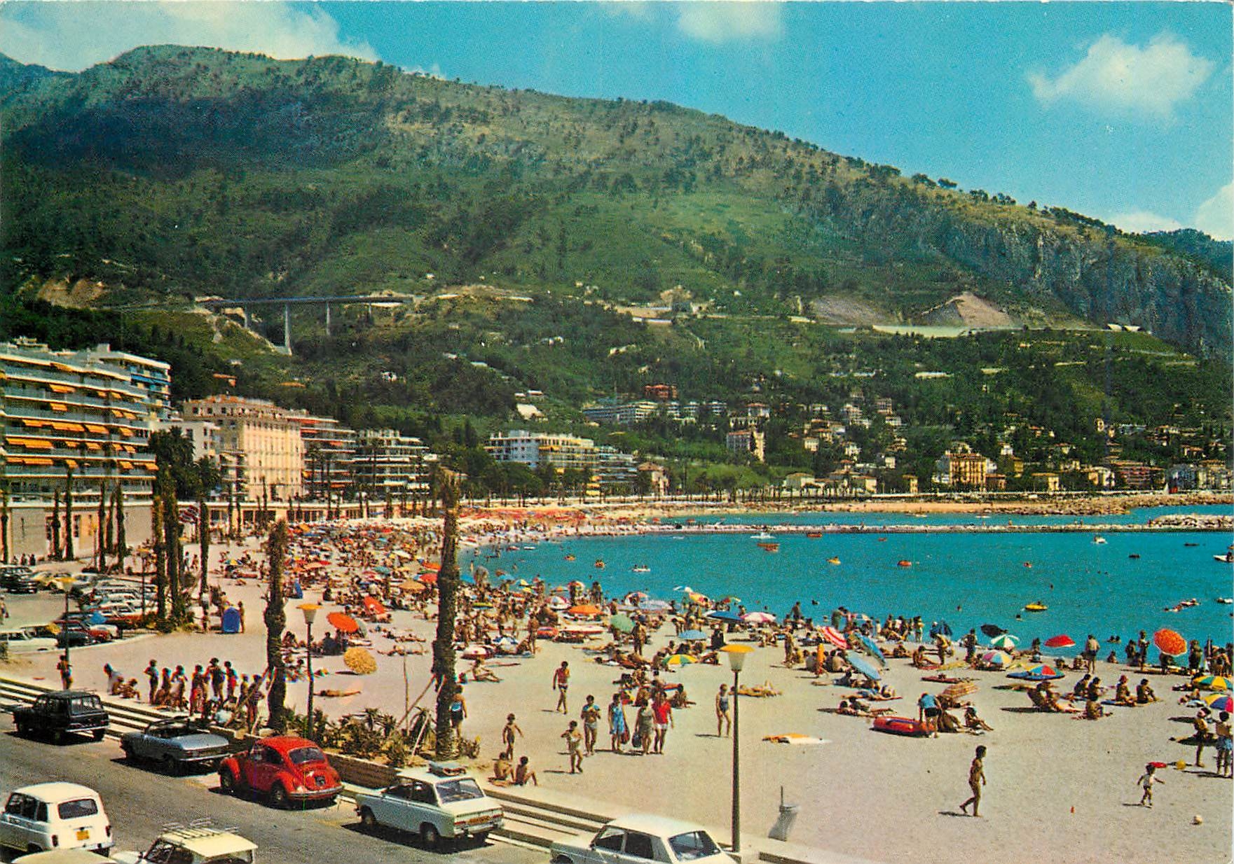 Menton - Garavan Beach — The Marvelous Sites of the French Riviera — Publisher Mar. Soleil