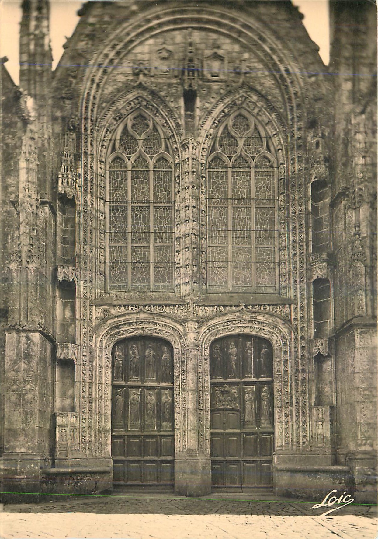 Portail Nord de l'Église Saint-Armel — Ploermel — Édition P. Mesny
