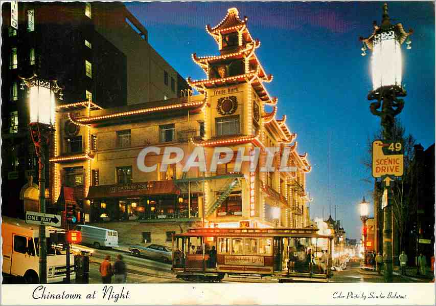 CPM San Francisco's Chinatown at night 