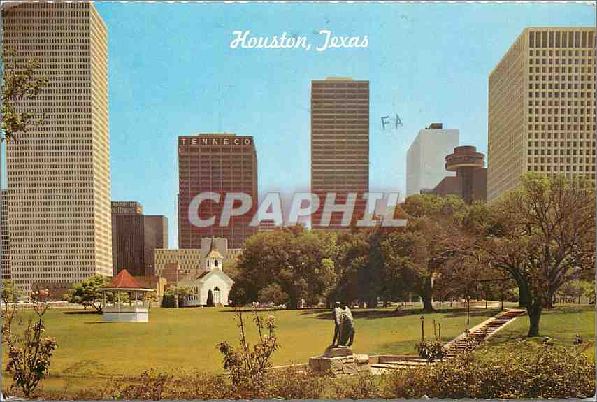 CPM Beautiful skyline of Houston Texas 