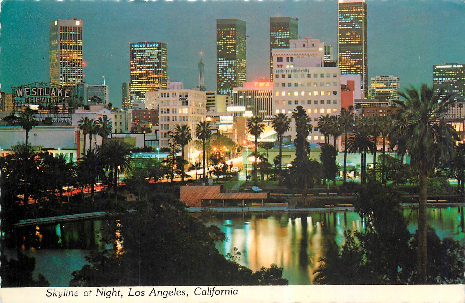 CPM Skyline at night Los Angeles California 