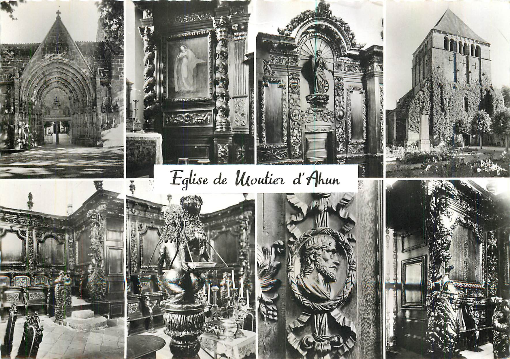 CPM Eglise de Mouthier d'Ahun Creuse 