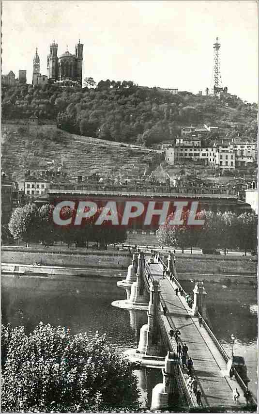 CPM Lyon Pont du Palais de Justice et Fourviere 
