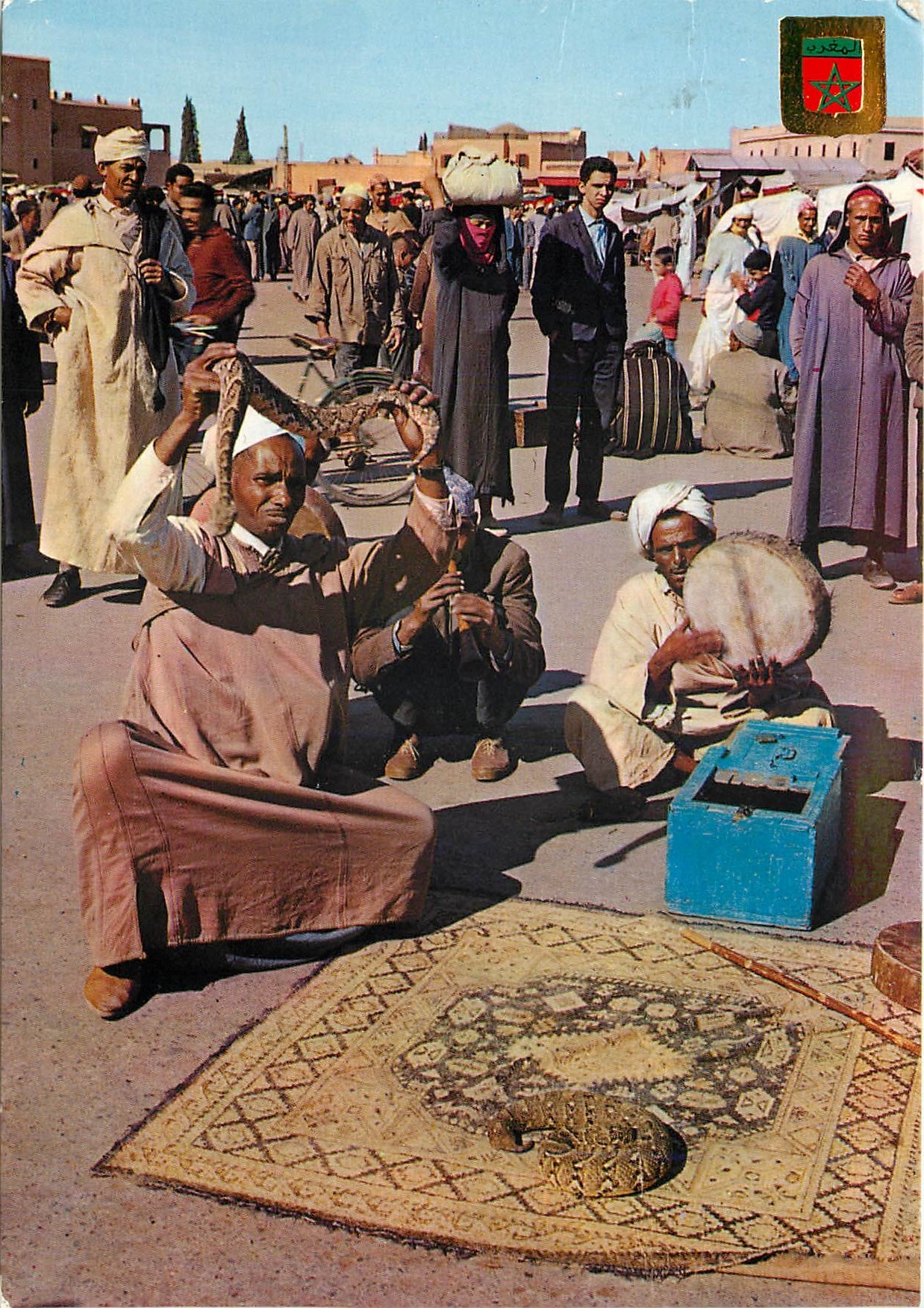 CPM Maroc Typique Encantador de serpientes Serpent