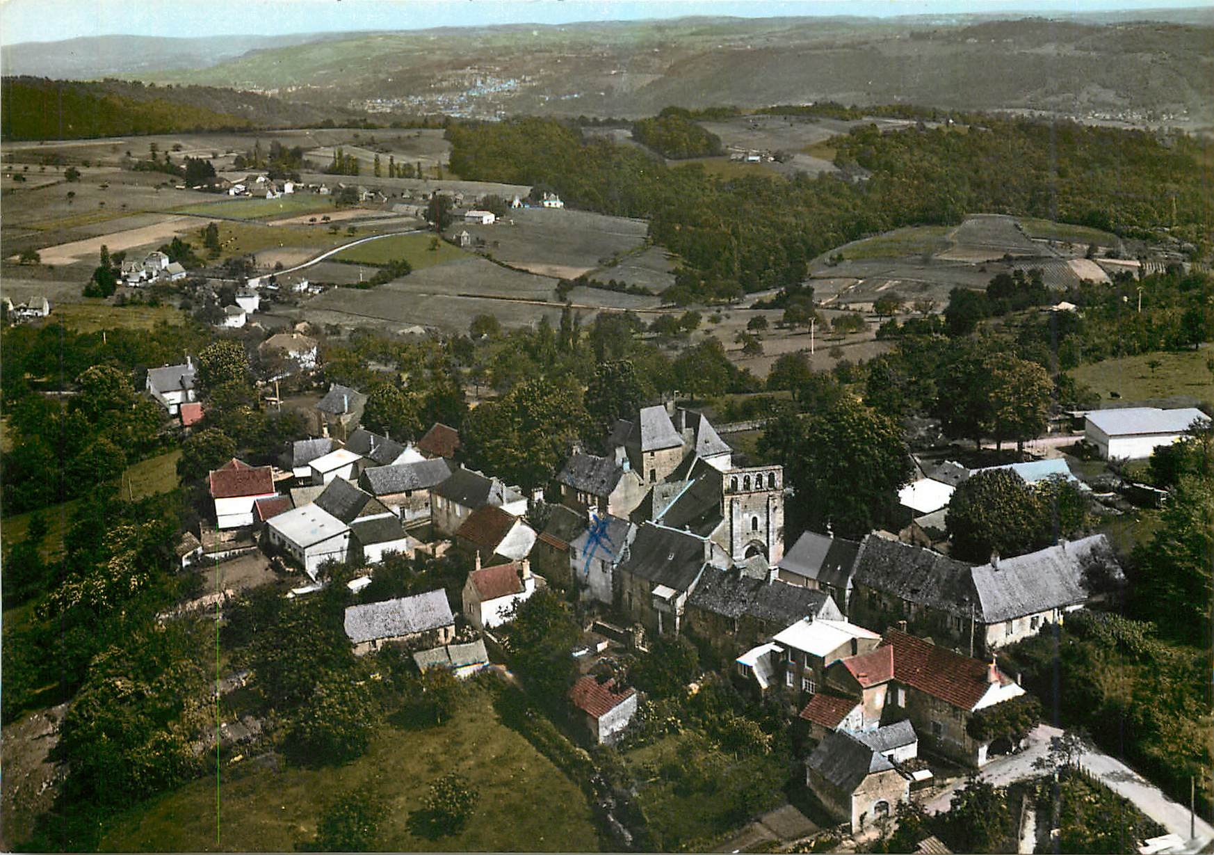 CPM Beauregard de Terrasson Dordogne Vue aerienne Quartier de l'Eglise 