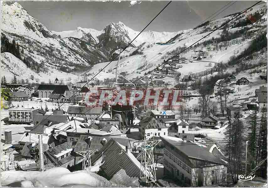 CPM Valloire Savoie Telesiege de la Setz Vue generale 