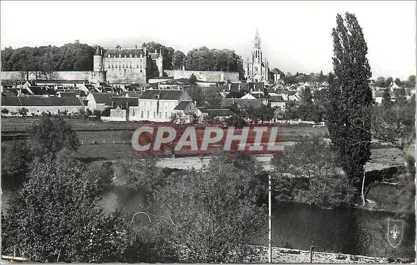 CPM Chateauneuf sur Cher Vue Generale Camping La foret