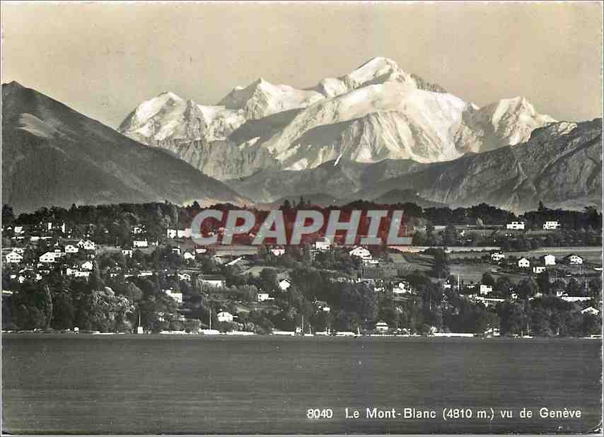 CPM Le Mont Blanc vu de Geneve 
