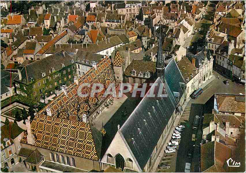 CPM Beaune C d'Or Vue aerienne Hotel Dieu 
