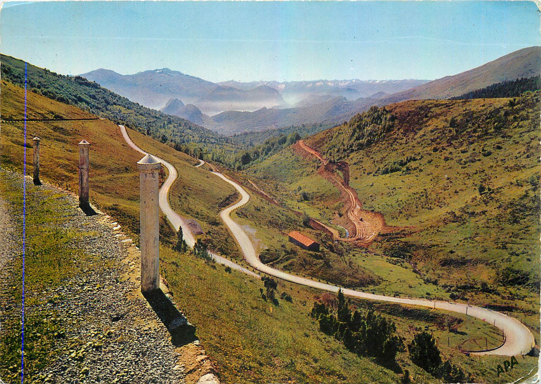 CPM Col de Port Ariege Les Lacets de la route de St Girons a Tarascon sur Ariege 