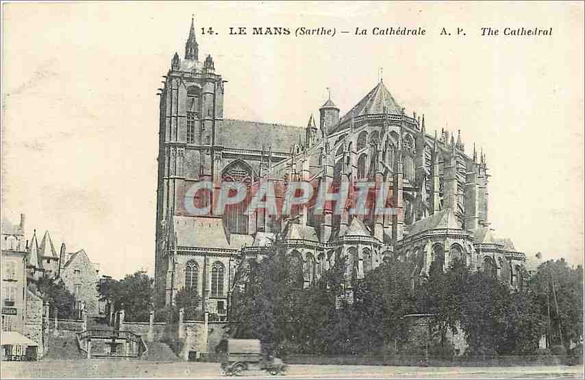 CPA Le Mans Sarthe La Cathedrale 