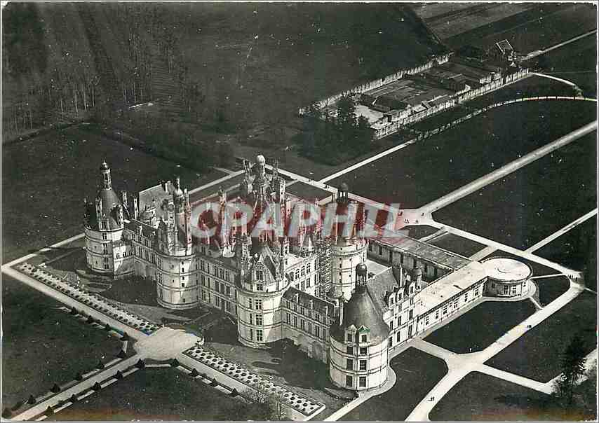 CPM Chambord Loir et Cher Le Chateau Vue Aerienne 