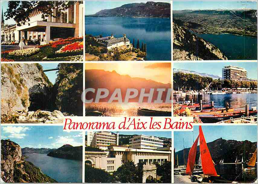 CPM Aix les Bains Savoie Lac du Bourget et ses environs 