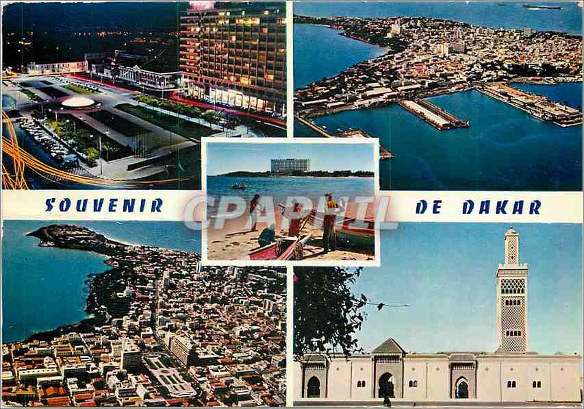 CPM Souvenir de Dakar Vue generale Vue aerienne 