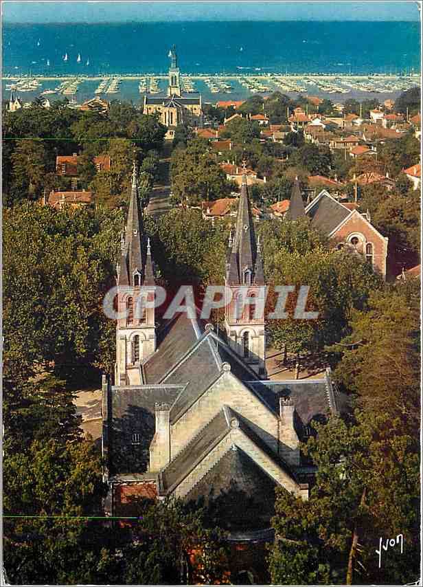CPM Arcachon Gironde L'Eglise Saint Elme 