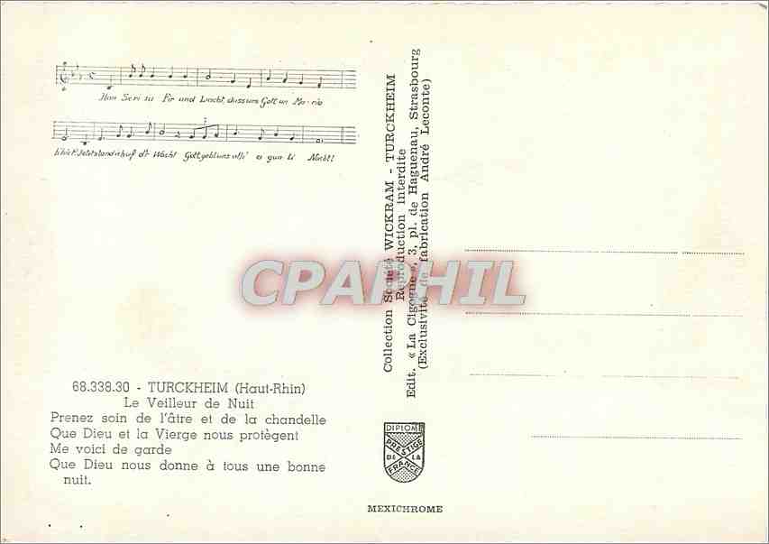 Turckheim — Le Veilleur de Nuit — Édition Iris — Rückseite
