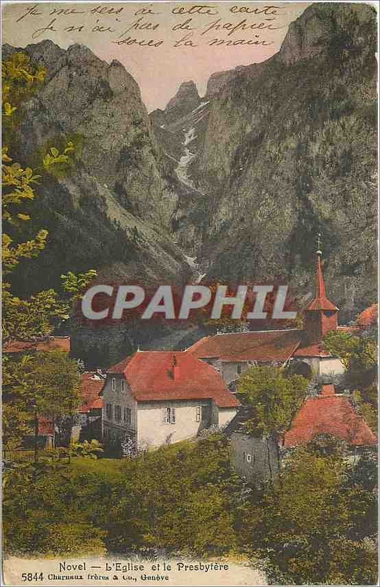 CPA Novel L'Eglise et le Presbytere 