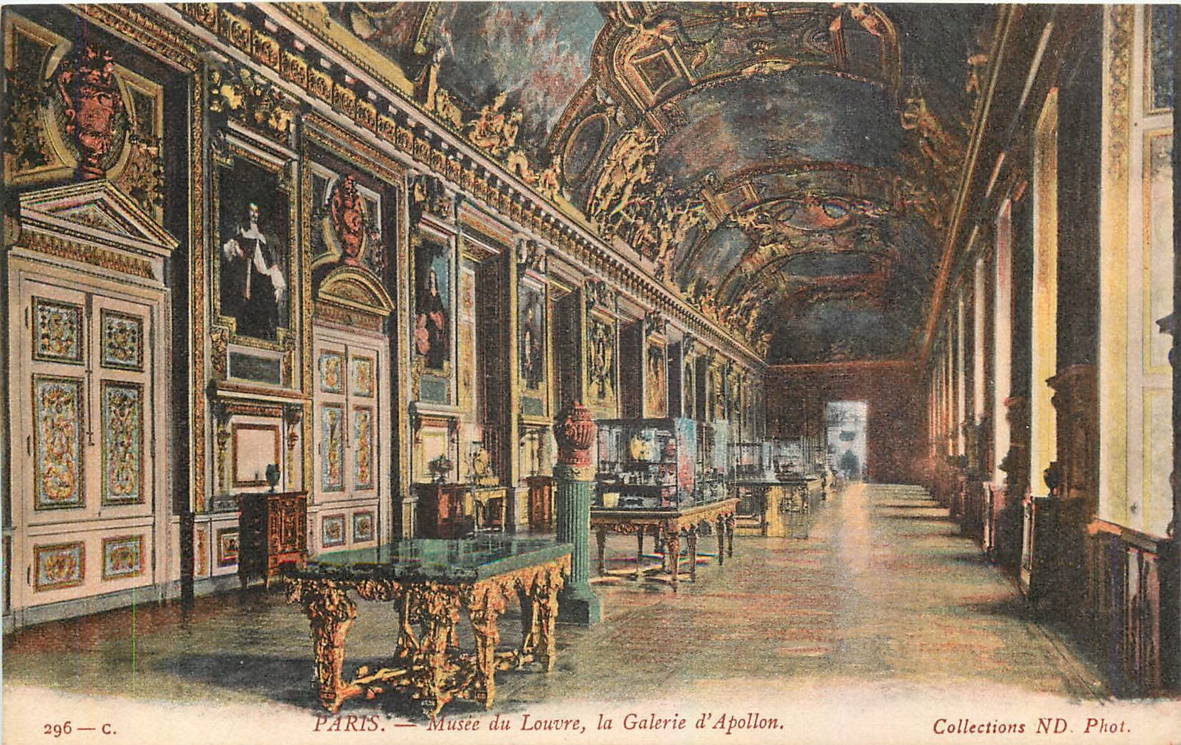 CPA Paris Musee du Louvre la Galerie d'Apollon 