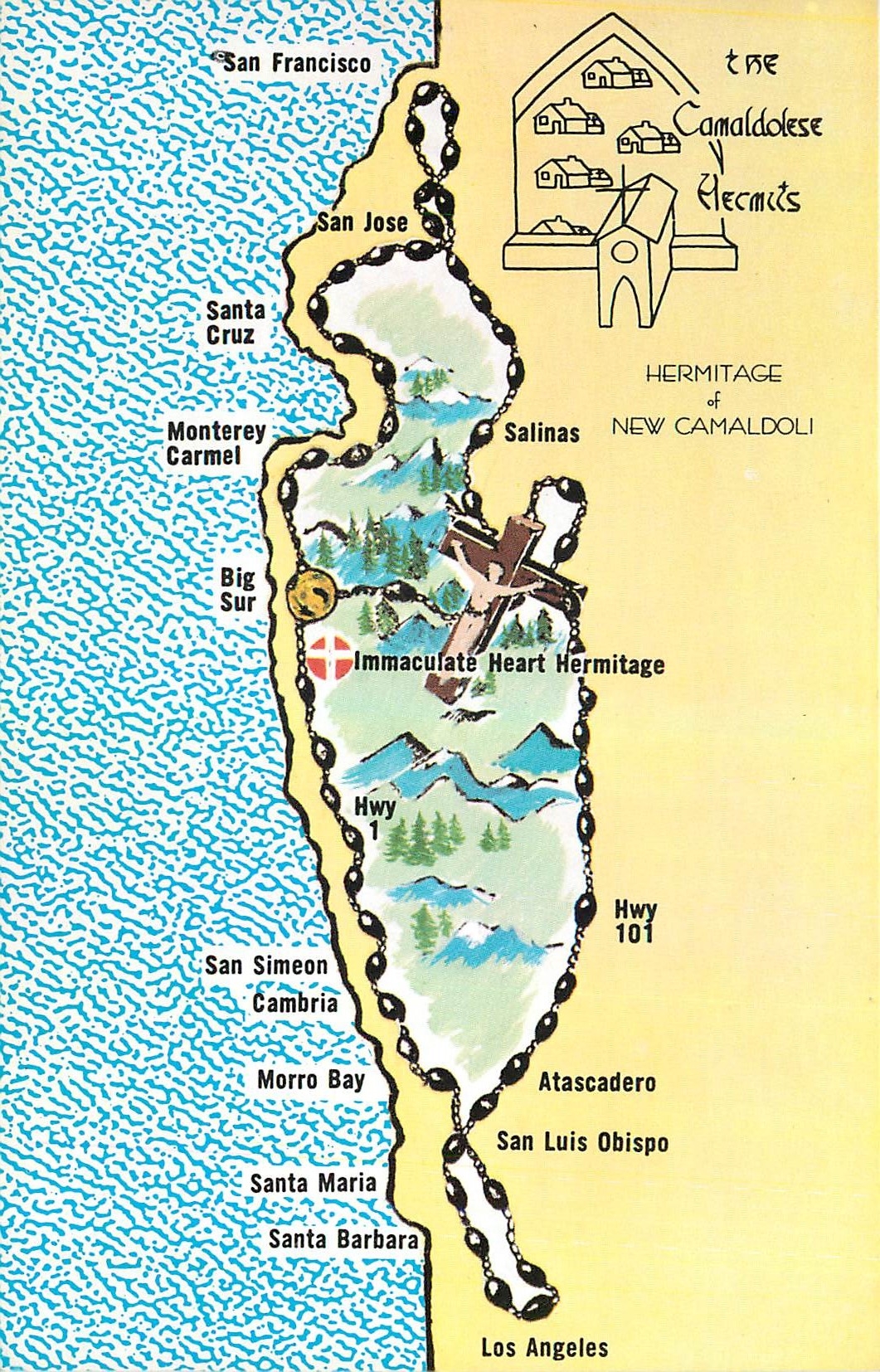 CPM Immaculate Heart Hermitage Big Sur Post Office California 
