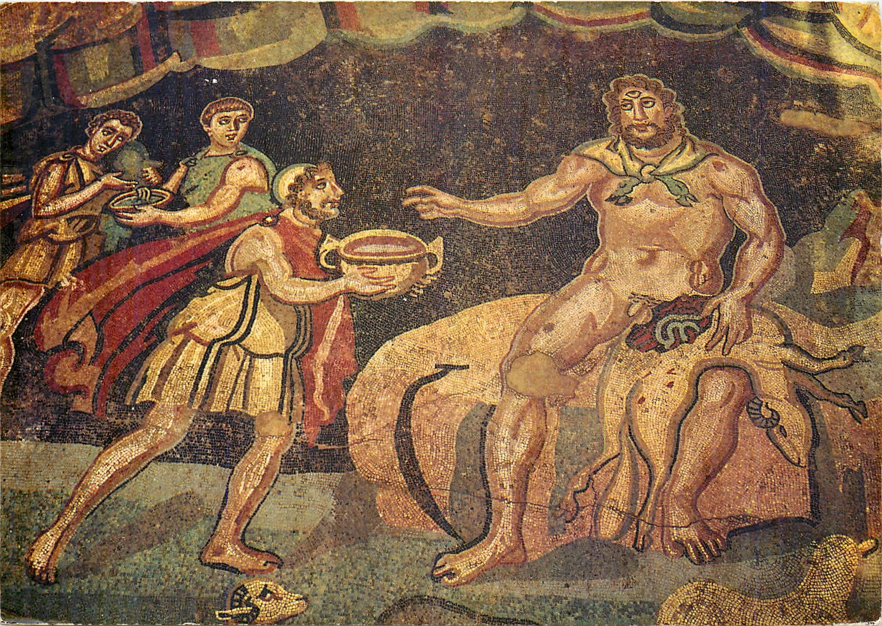 CPM Piazza Armerina Mosaici Vestibolo di Polifemo ed Ulisse 