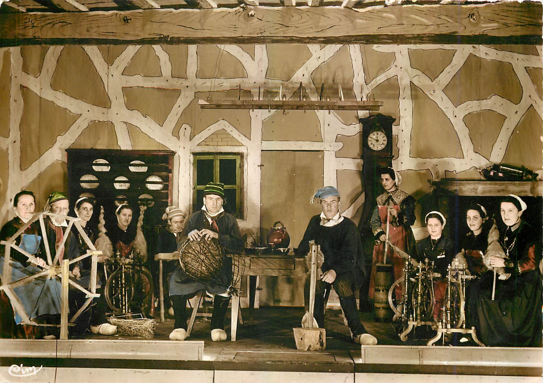 CPM Les Ebaudis Bressans Groupe folklorique du syndicat d'Initiative de St Etienne du Bois Ain 