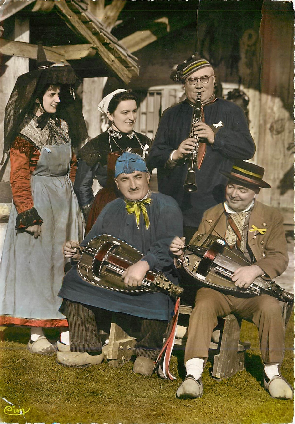 CPM Les Ebaudis Bressans Groupe folklorique du syndicat d'Initiative de St Etienne du Bois Ain 