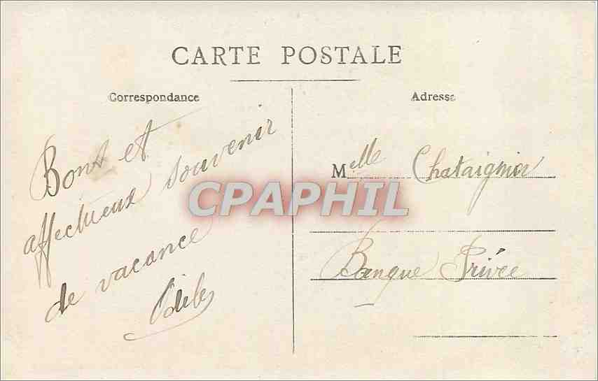 CARTE PHOTO Monument au morts Coq Militaria — Verso