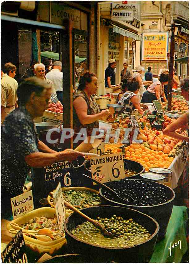Marchande d'olives — La Côte d'Azur — Éditions J. Vivot