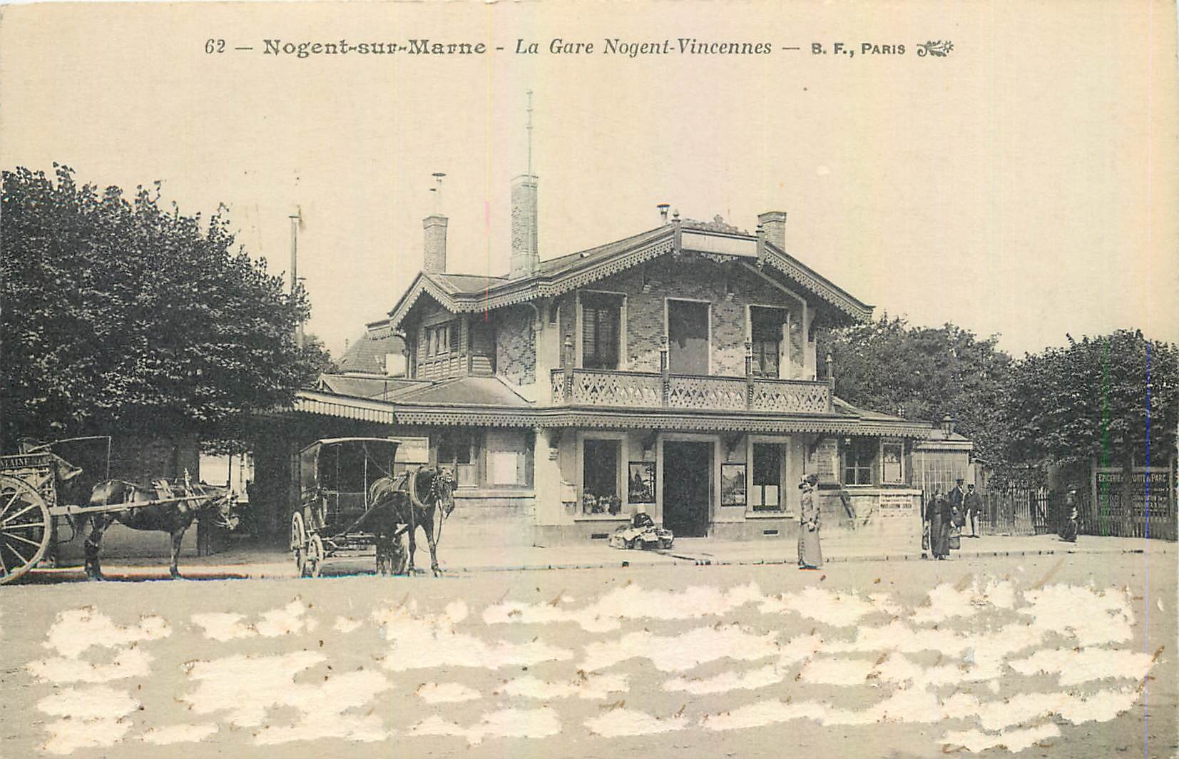 CPA Nogent sur Marne La Gare Nogent Vincennes 
