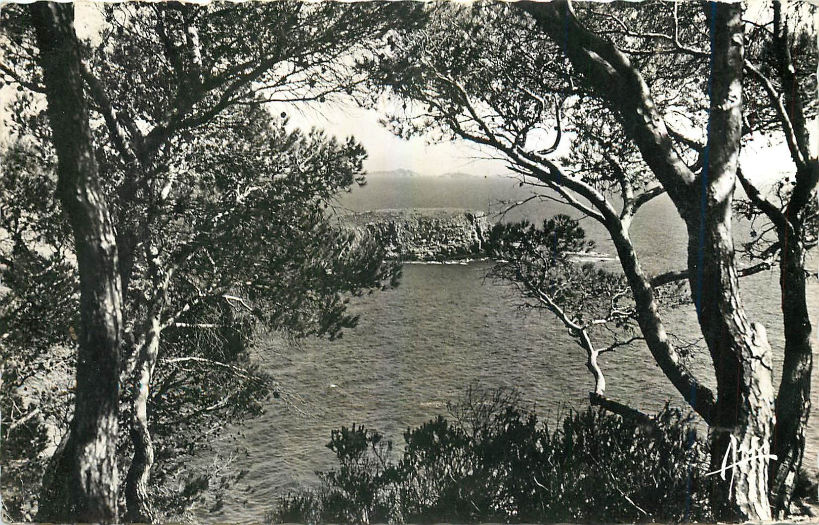 CPM Cote d'Azur Bandol L'Ile Rousse vue du Capelan 