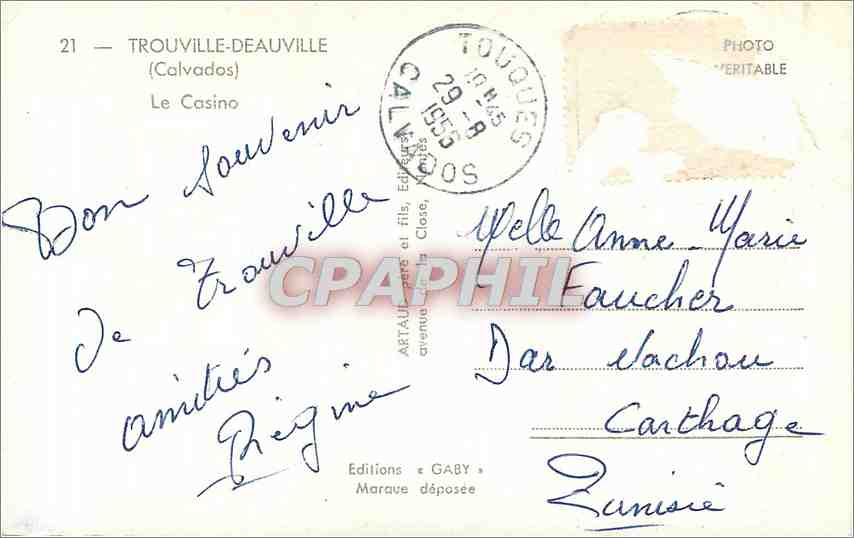 CPM Trouville Deauville Calvados Le Casino  — Rückseite