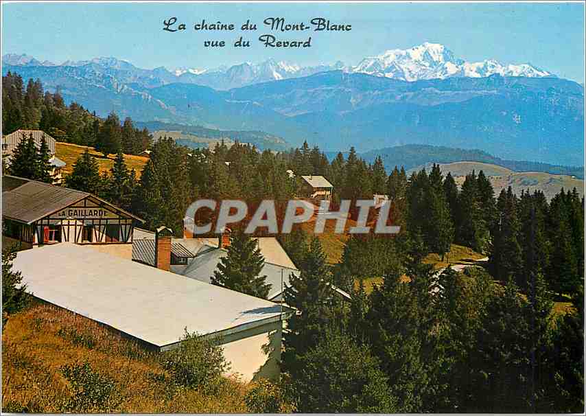 CPM Le Mont Revard Savoie Panorama sur la Chaine du Mont Blanc 