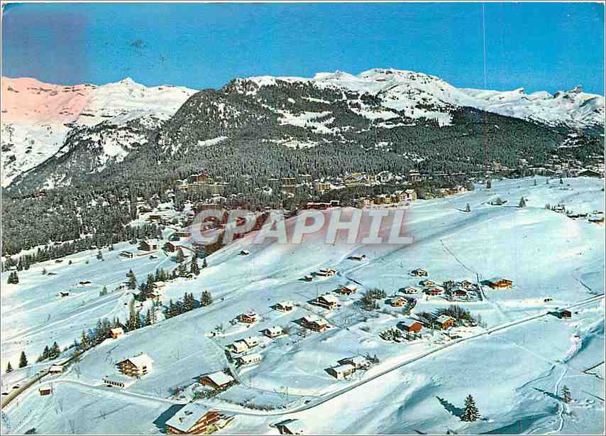 CPM Crans s Sierre Vue partielle ouest de la Station 