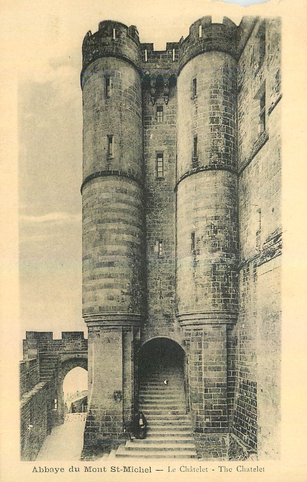 CPA Abbaye du Mont St Michel Le Chatelet 