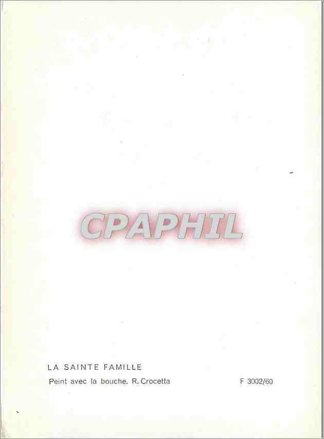 CPM La Sainte Famille Peint avec la bouche  — Rückseite