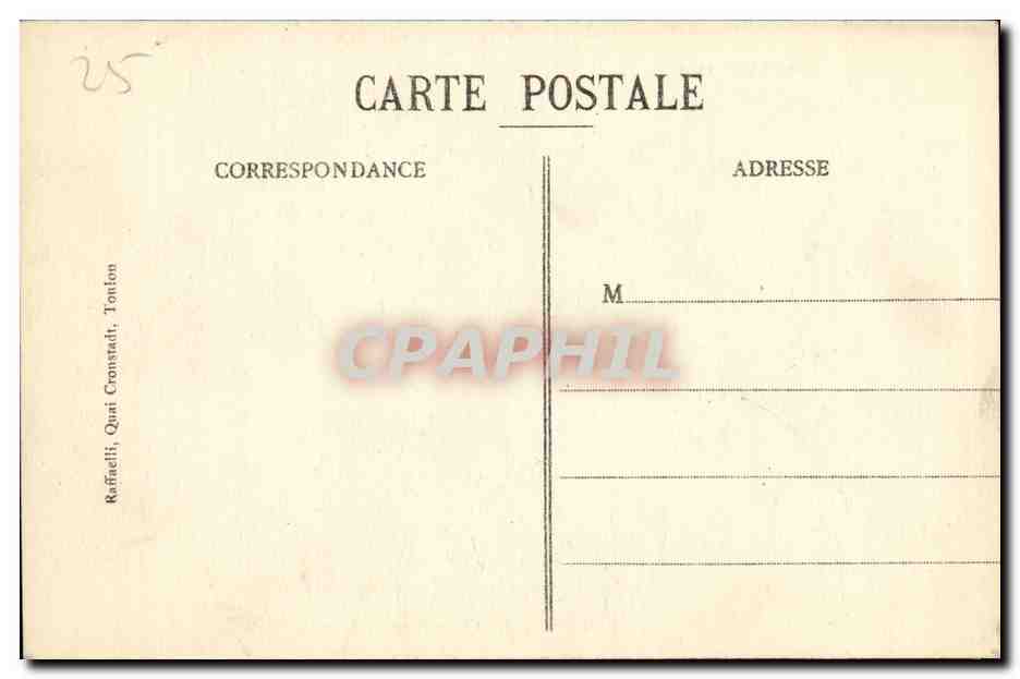 Nos Marins-Fantaisie-Humour-Bateau- Avant l'inspection-CPA Gervese — Rückseite