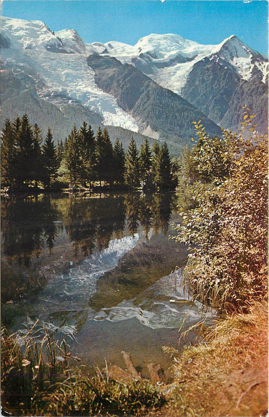 CPM Mont-Blanc Le lac des gaillants est le miroir des neiges éternelles pays du mont-blanc