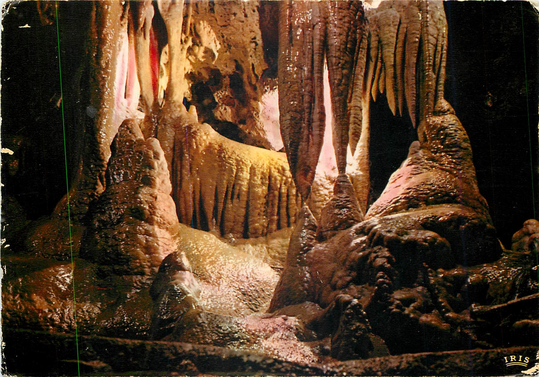 CPM La Cote d'Azur Les Grottes de Saint-Cezaire (A.M) Le lit de la fée