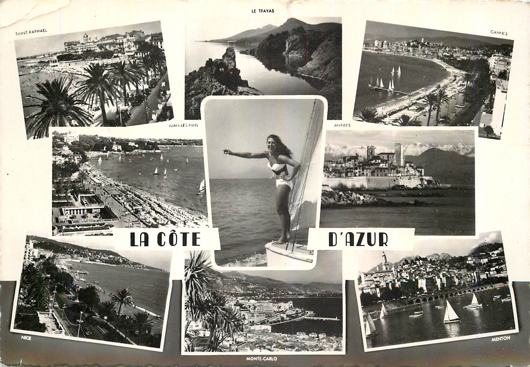 CPM Souvenir de la Cote d'Azur