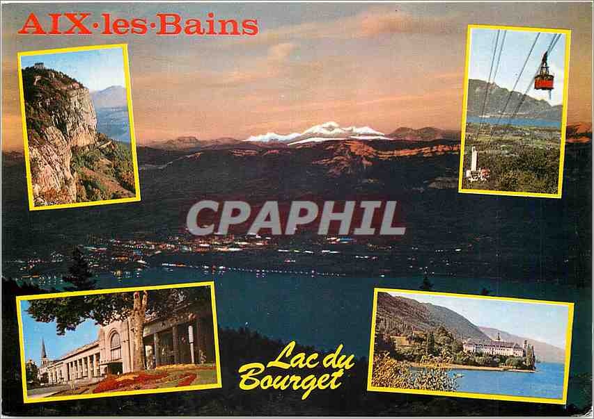 CPM Aix les Bains Lac du Bourget Station et de Detente