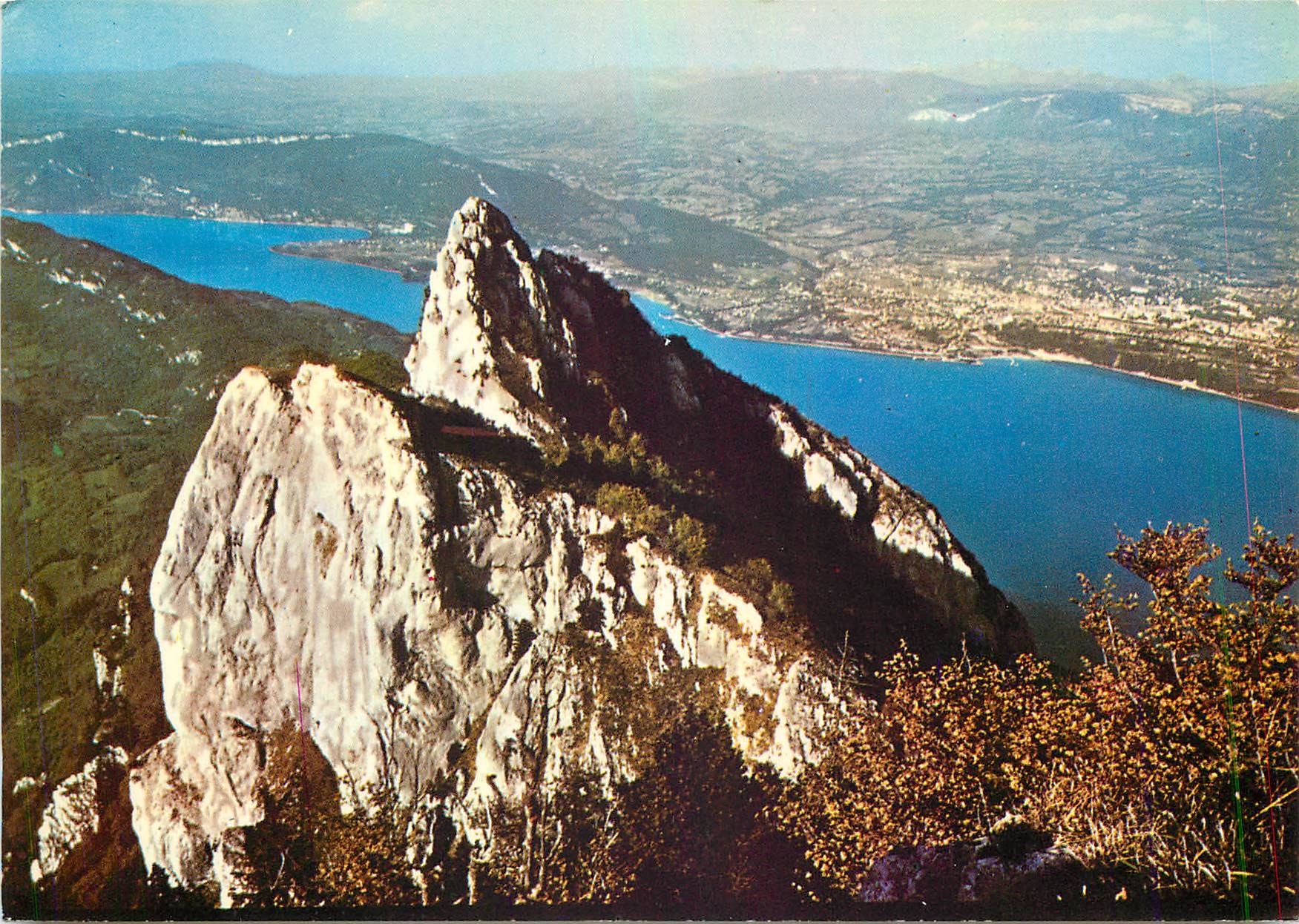 CPM Paysages de Savoie la Dent du Chat alt 1400 m Panorama sur le Lac du Bourget et Aix les Bains