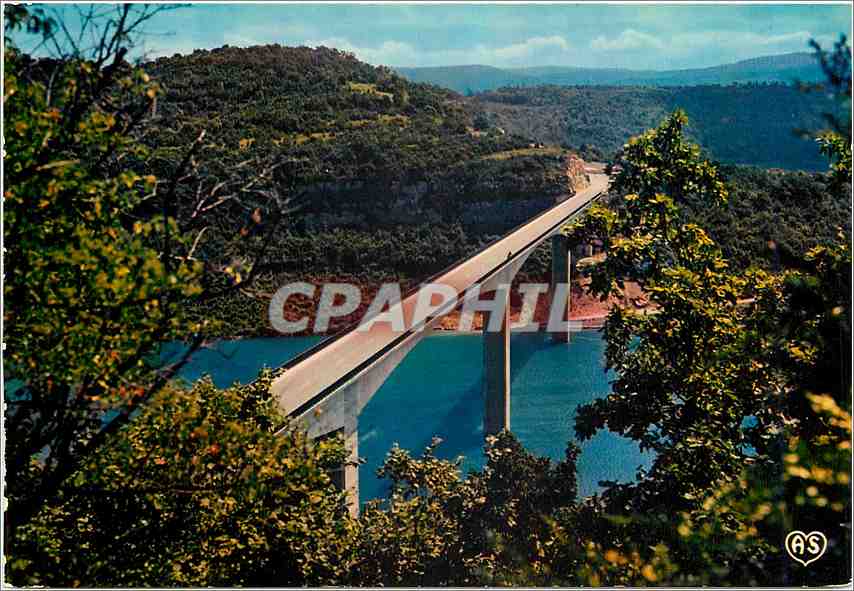 CPM Les Gorges de l'Ain Pont de la Pyle Longueur totale du tablier 351 m