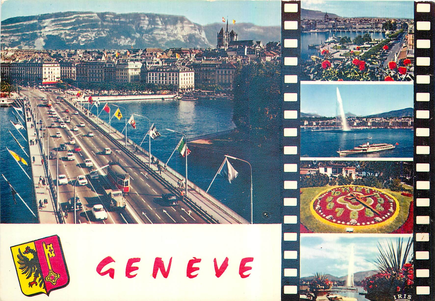 CPM Geneve Pont du Mont Blanc Quai du Mont Blanc