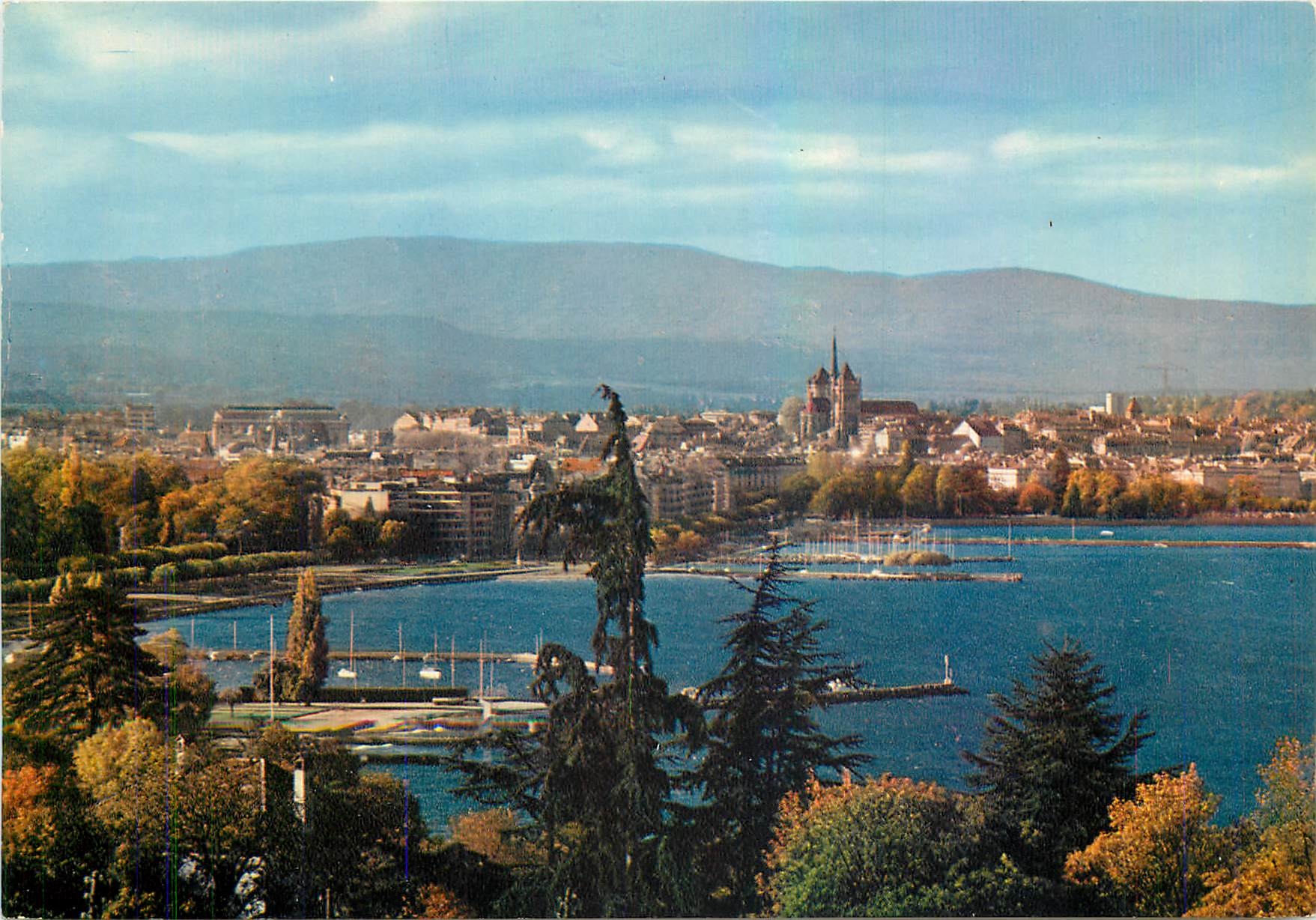 CPM Geneve La ville vue cologny