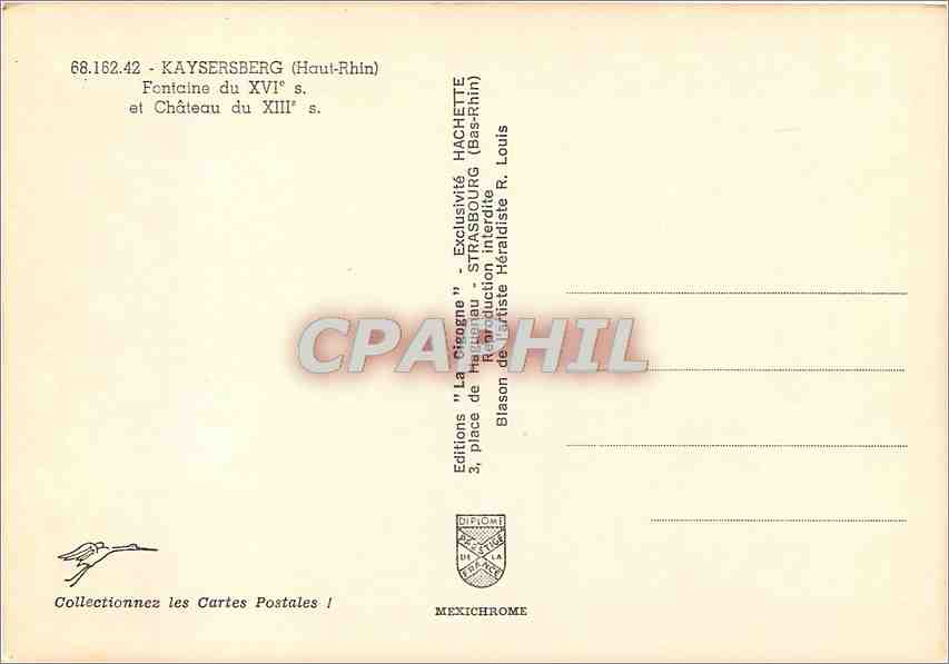 Kaysersberg — Fontaine du XVIe s. et Château du XIIIe s. — Éditions Hachette — Reverso