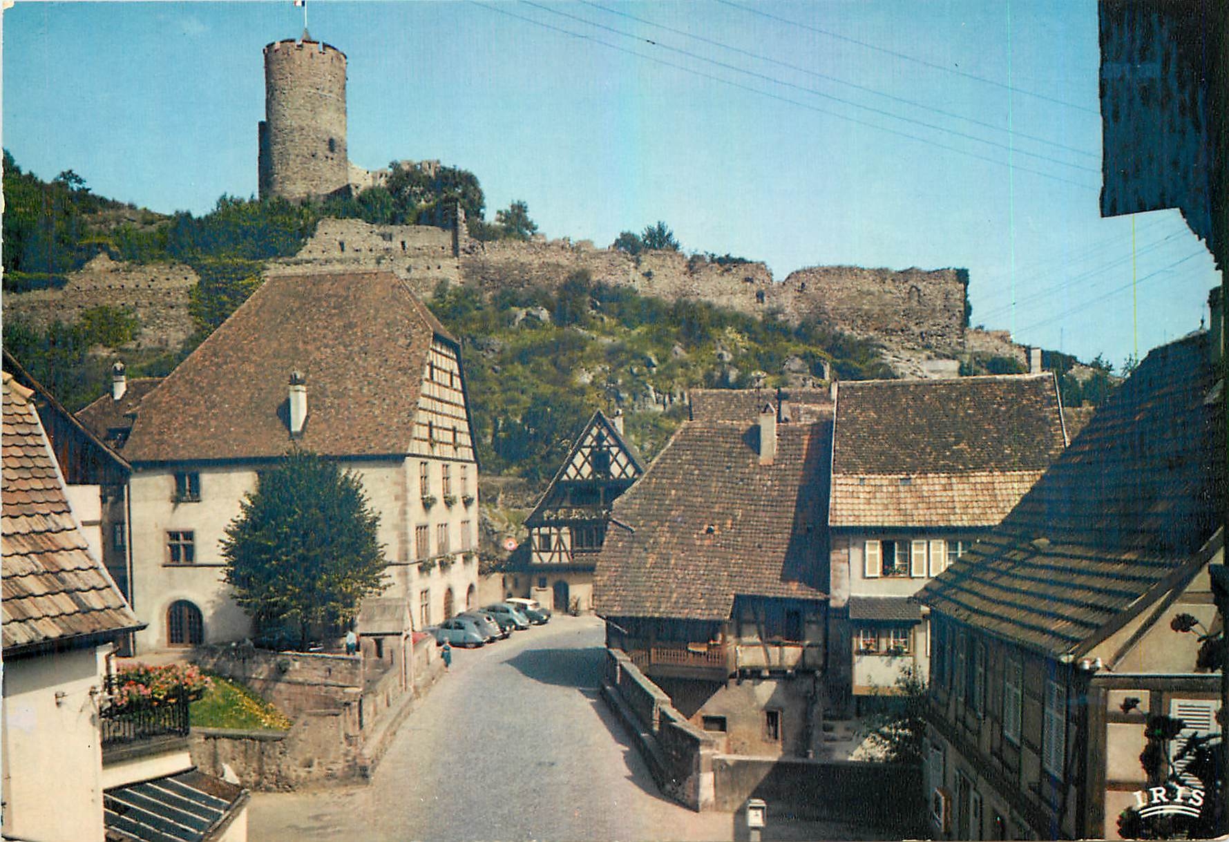 CPM L'Alsace pittoresque Kayserberg (Haut Rhin) le pont fortifie (XVIe s) et le chateau (XIIIe s)